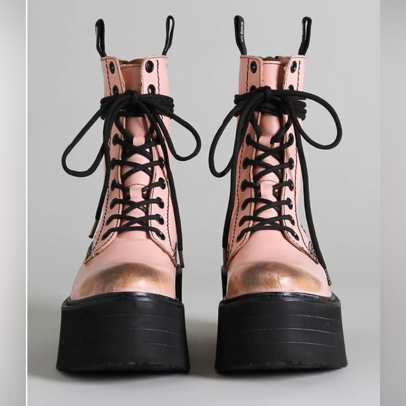 R13 Double Stack Boot - pink. Size 8 IT 38 - Picture 3 of 9